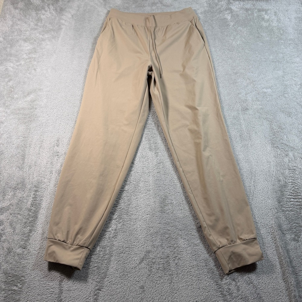 Uniqlo Ultra AIRism Joggers Women‎ Small Tan Stretch Dry Cool Lightweight Travel